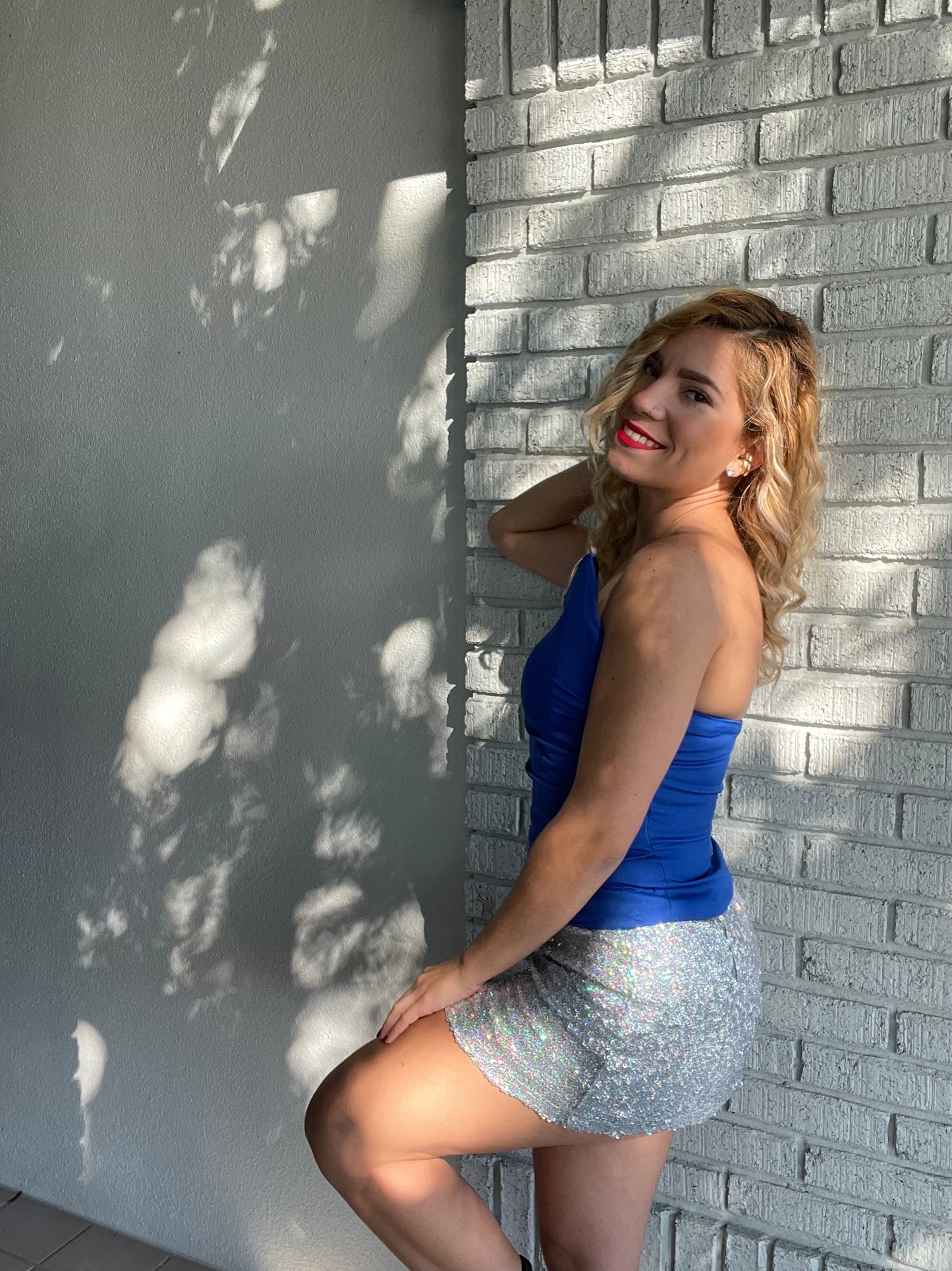 I look good skirt (silver)