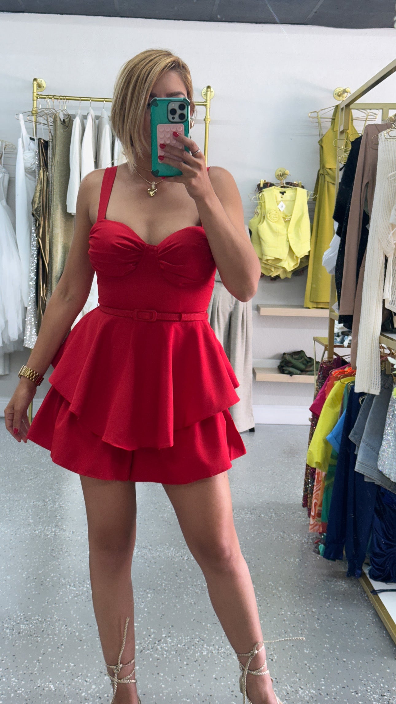 Crystal Romper (red)