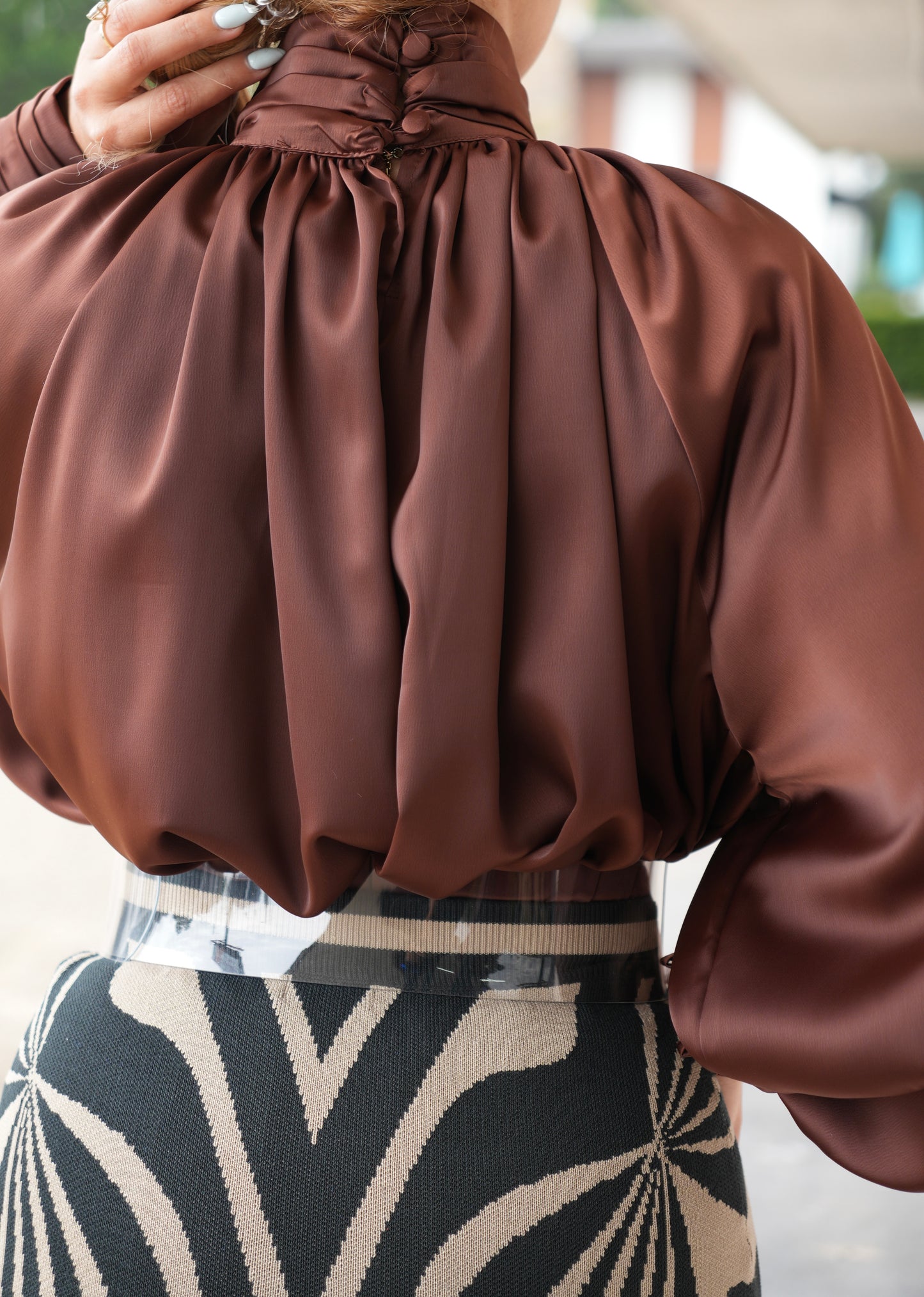 Lisa Stuning Satin Blouse