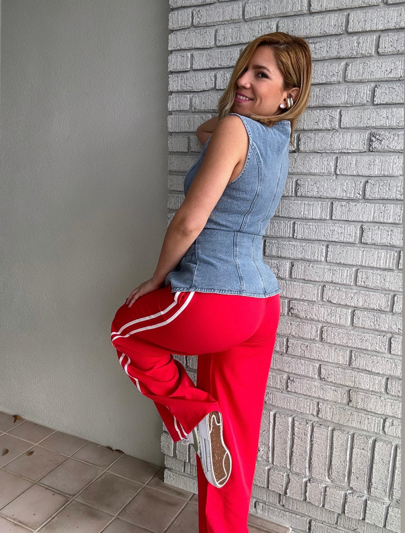 Mirabelle Demin Top