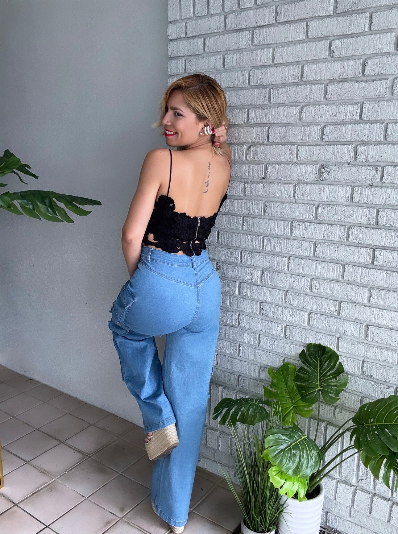 Tamara Crop Top (black)
