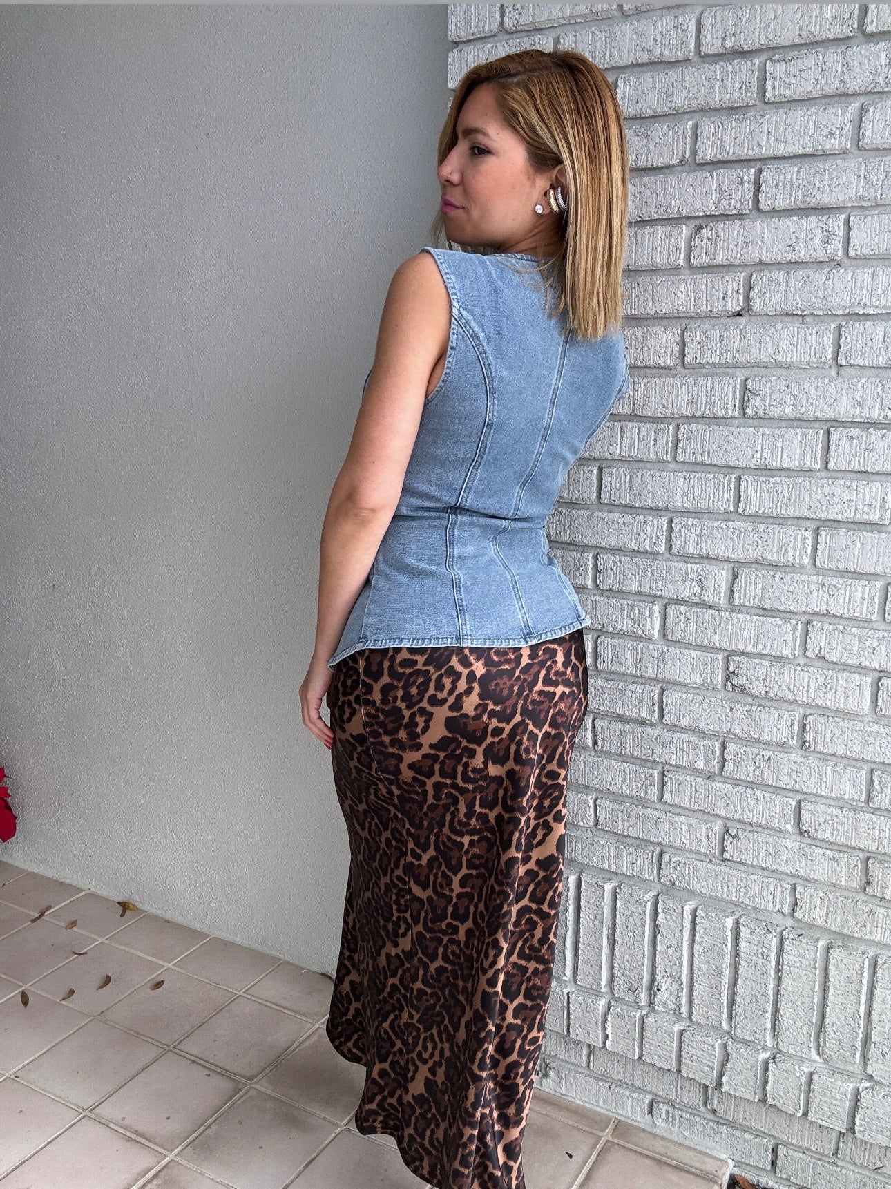 Mirabelle Demin Top
