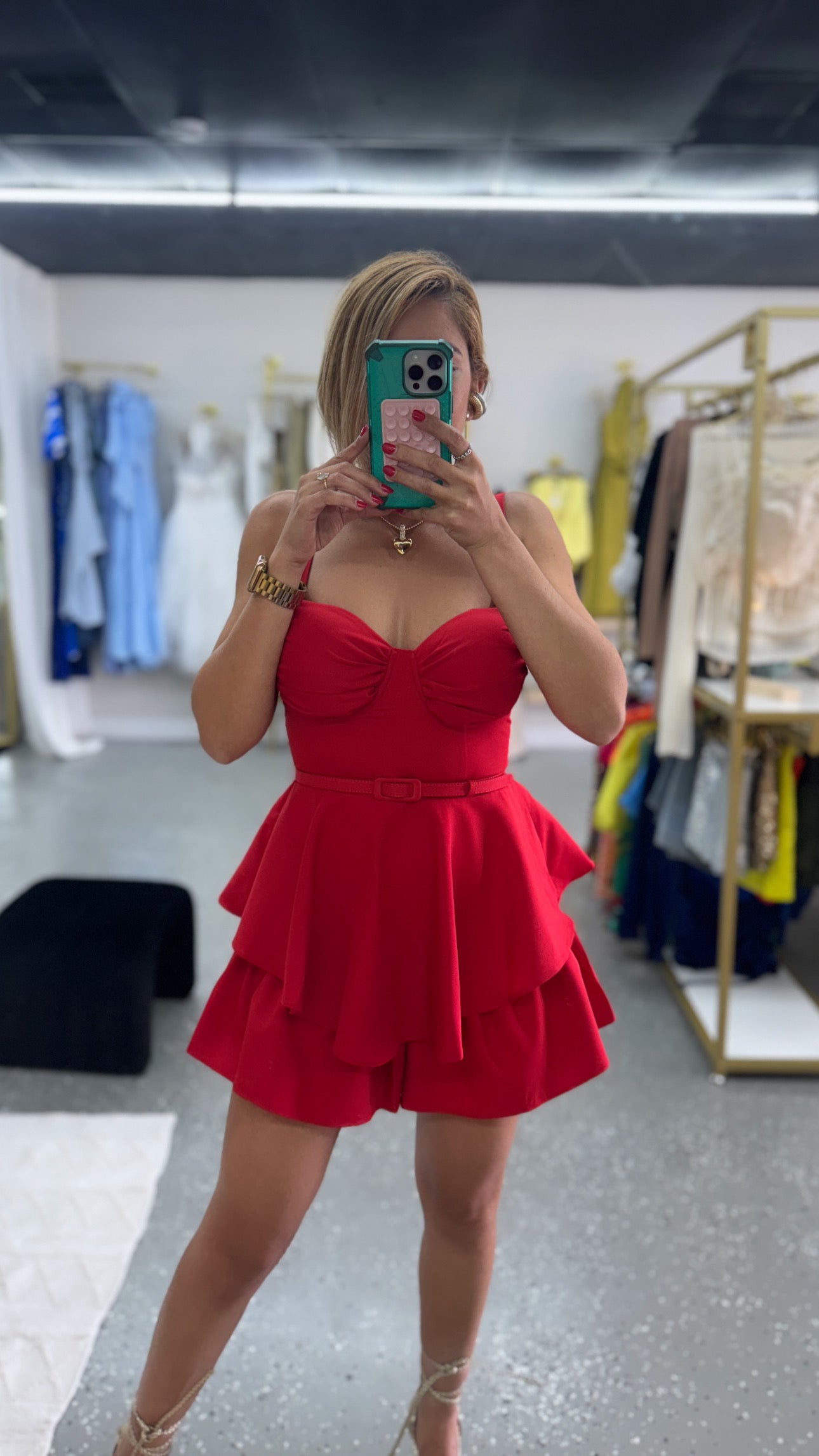 Crystal Romper (red)
