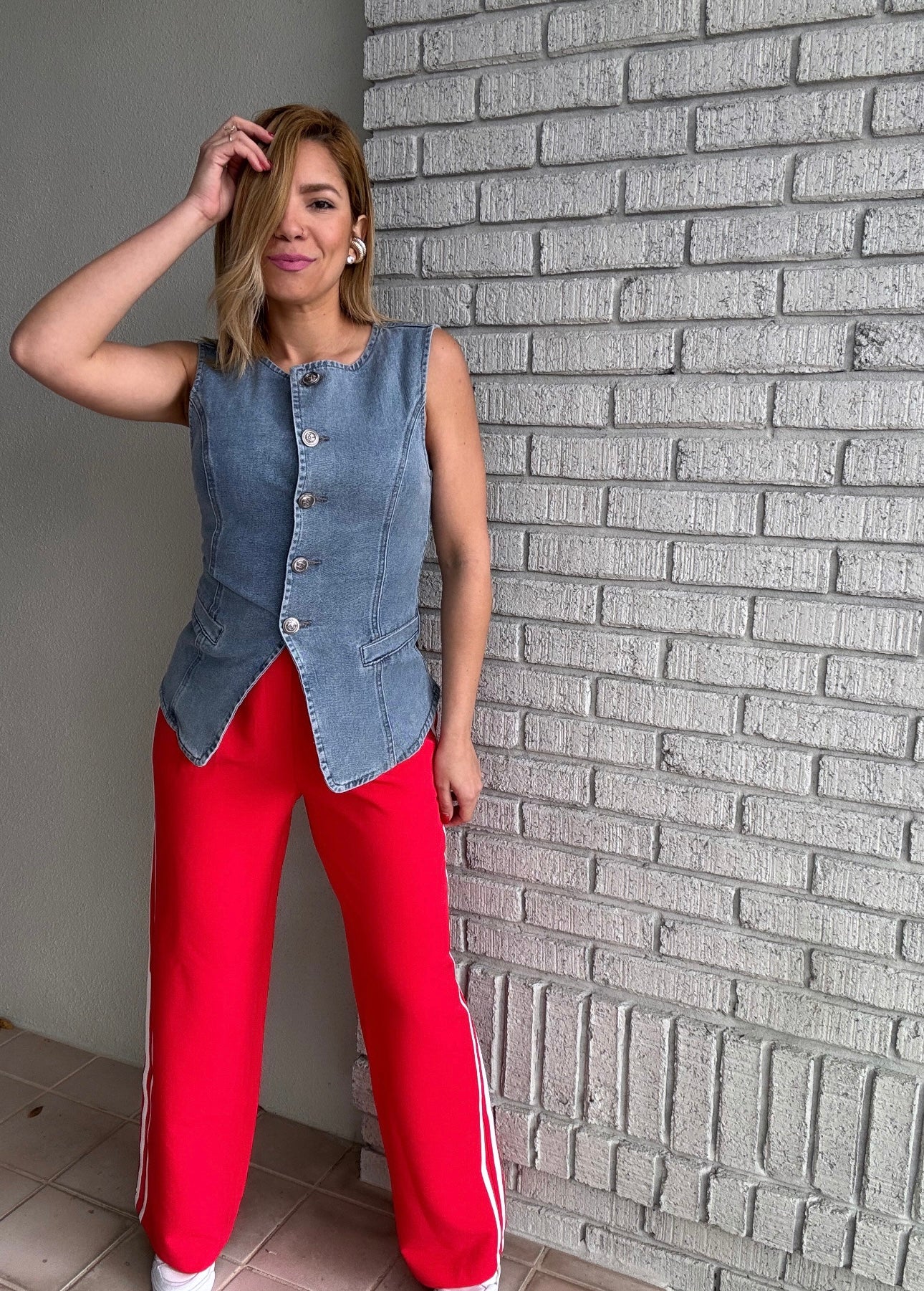 Mirabelle Demin Top