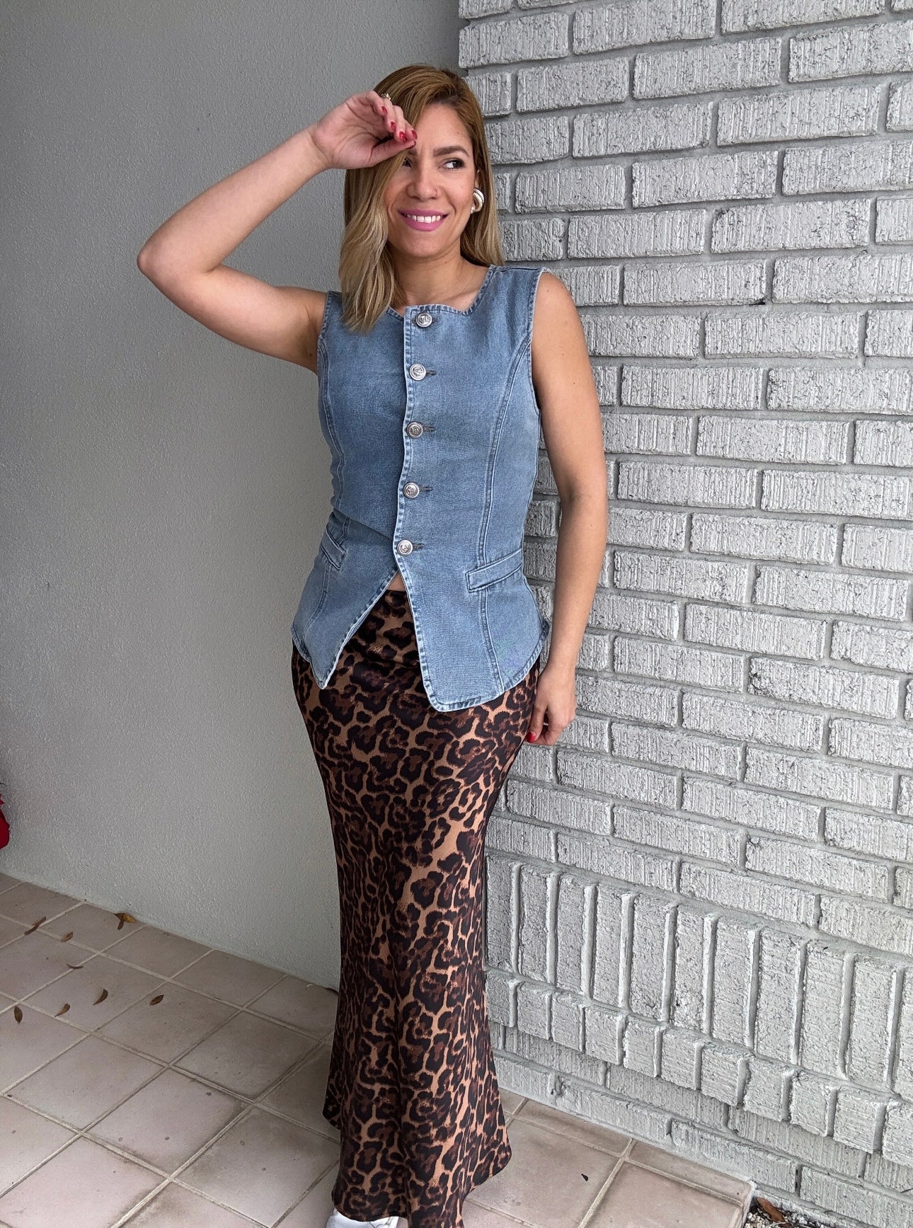 Mirabelle Demin Top