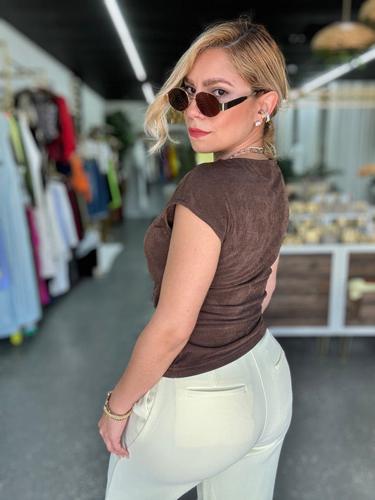 Pamela Chocolate Top