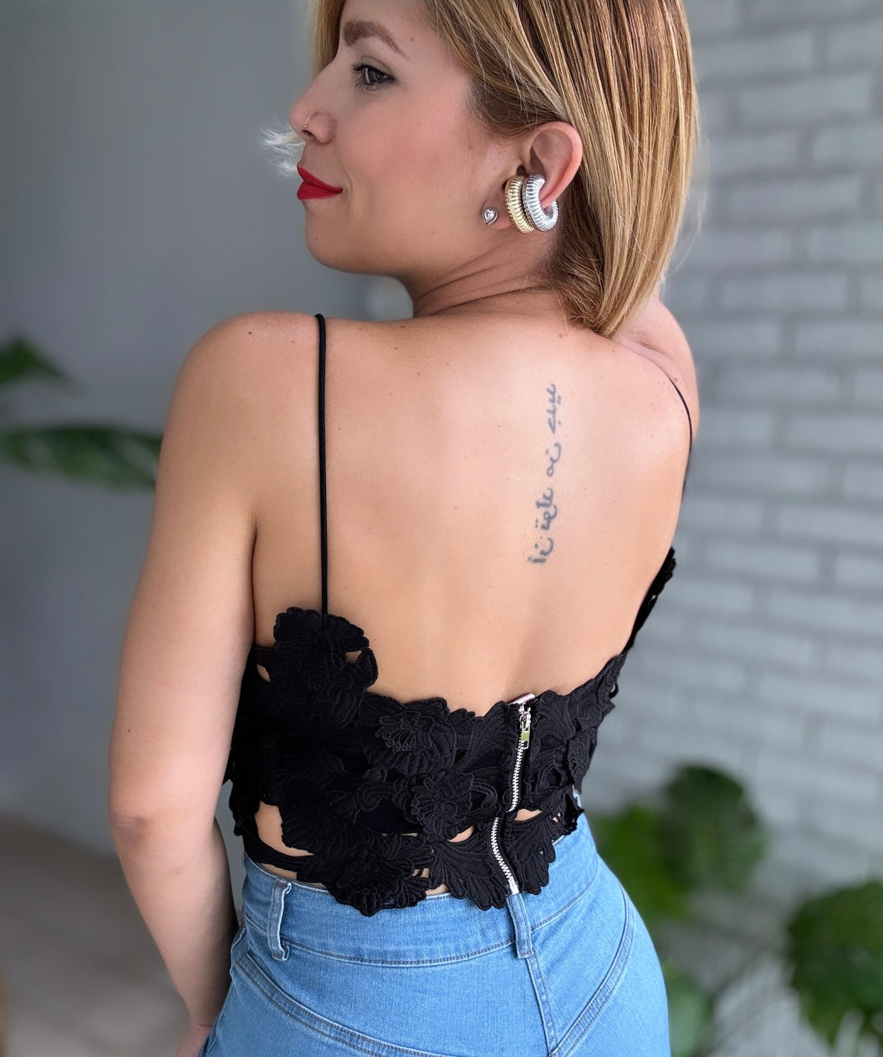 Tamara Crop Top (black)