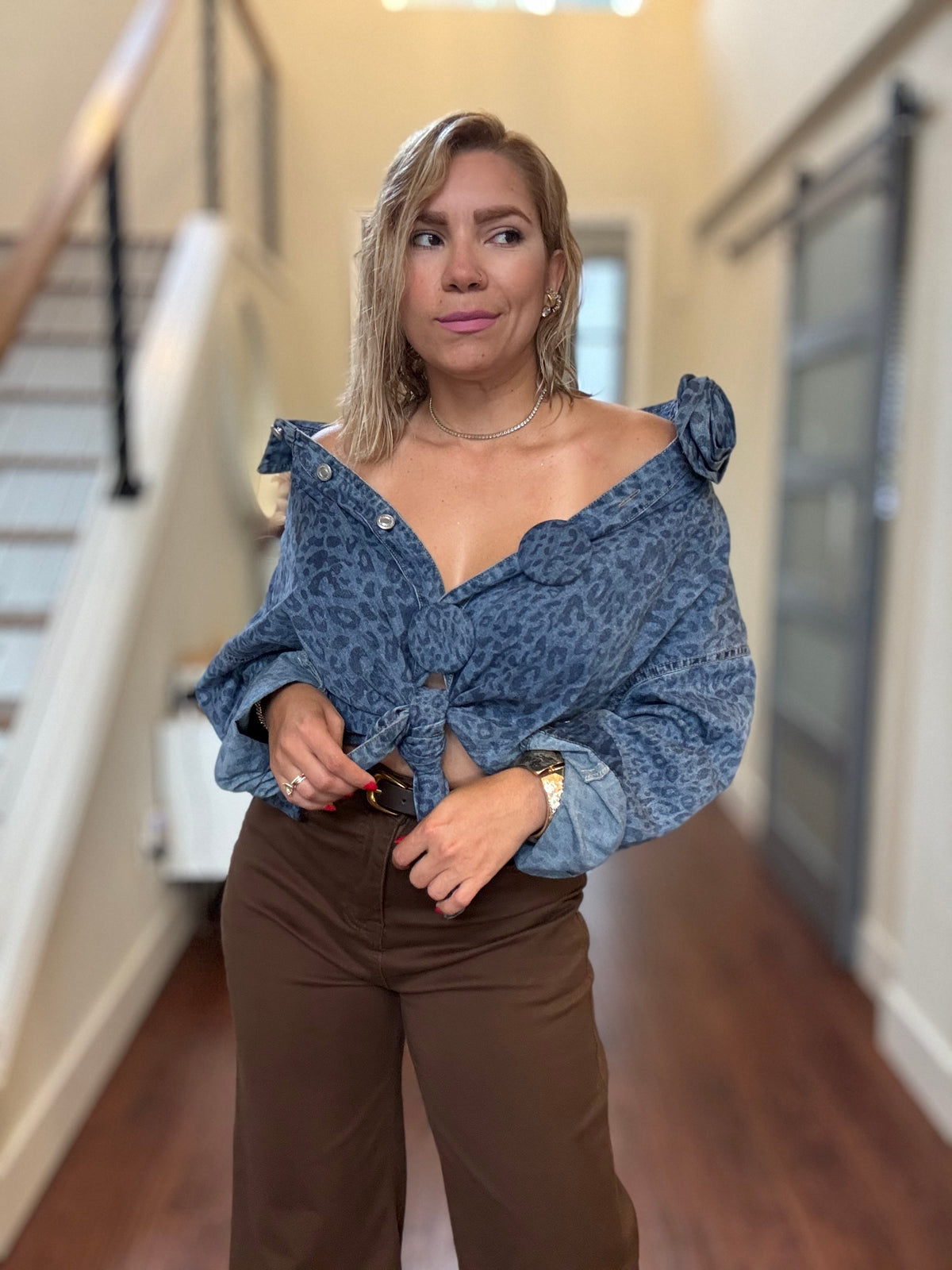 Milán Denim Top