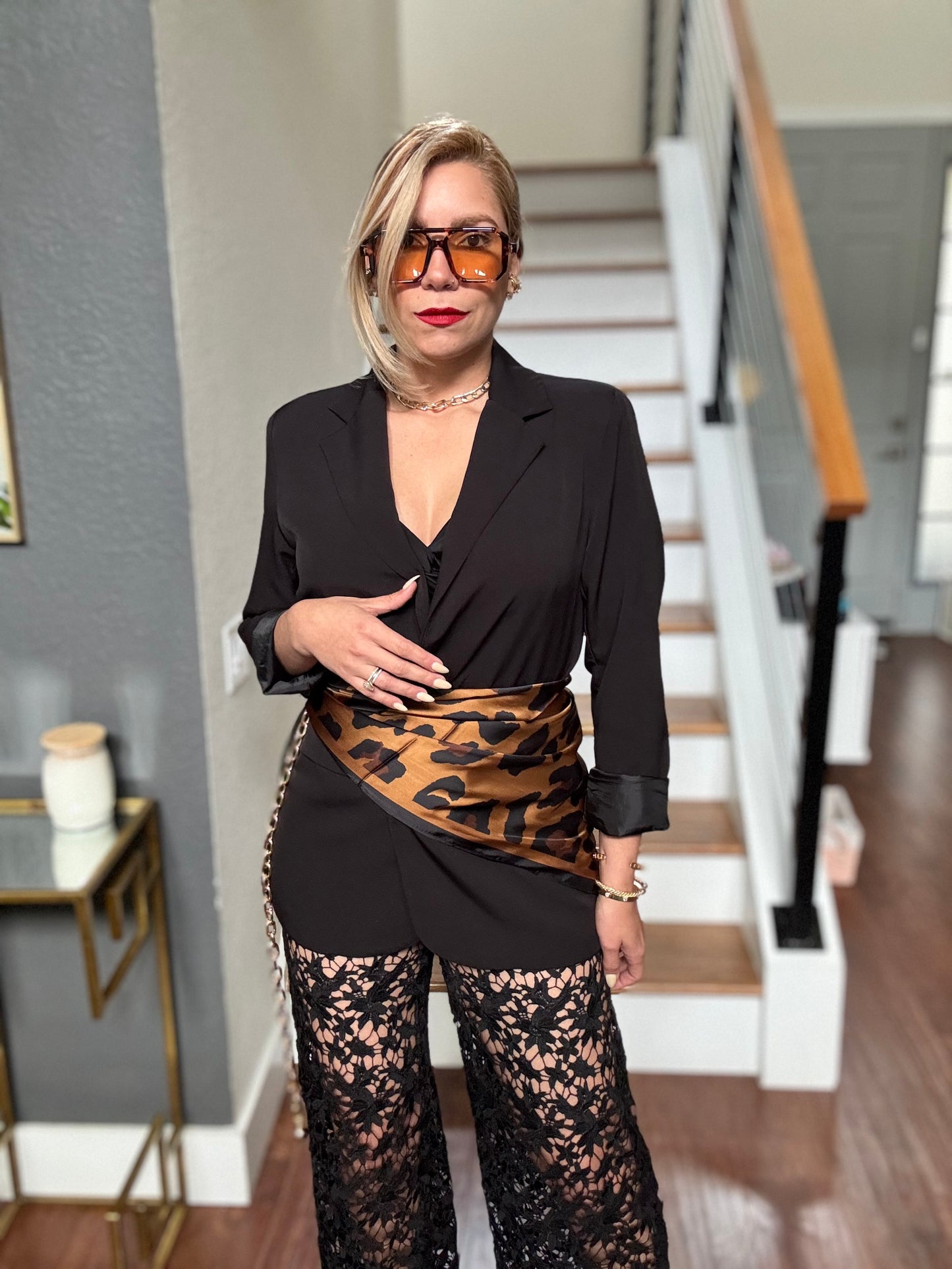 Gina Lace Pant ( black)