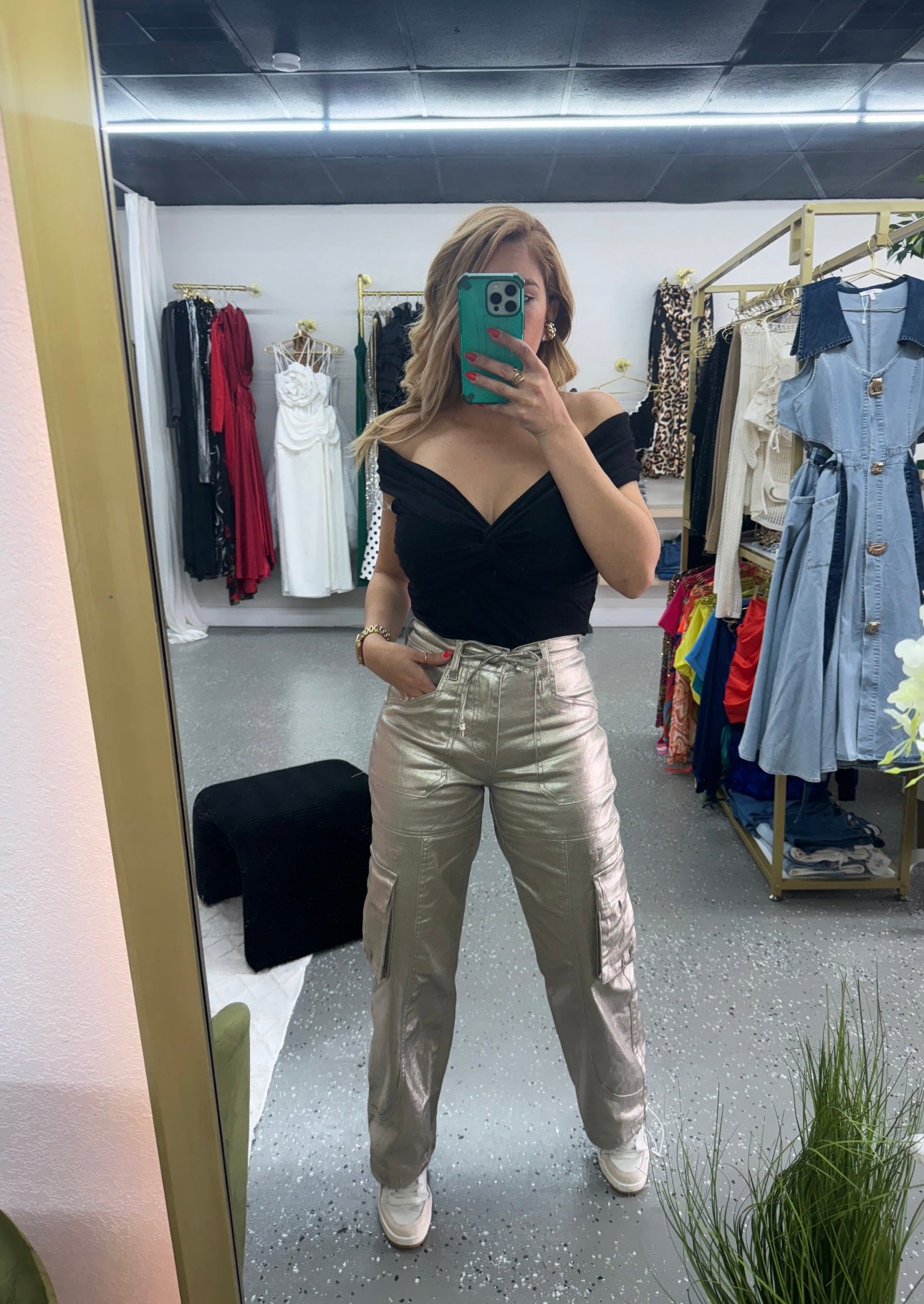 Lucia Cargo Gold Pant