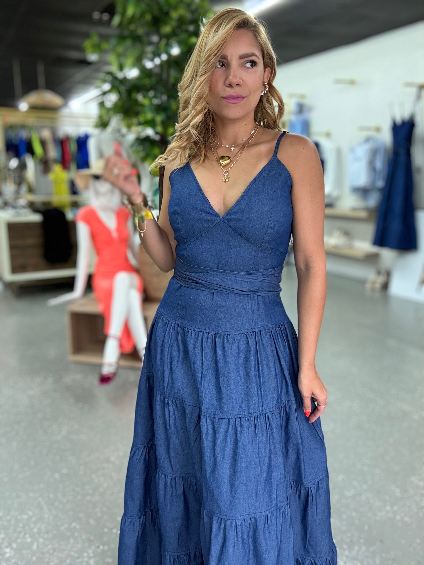 Alicia Denim Maxy