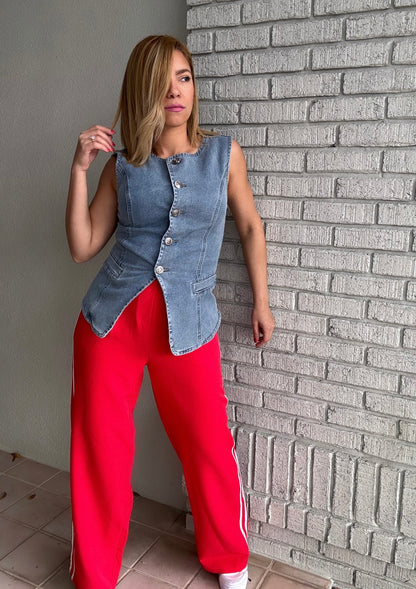 Mirabelle Demin Top