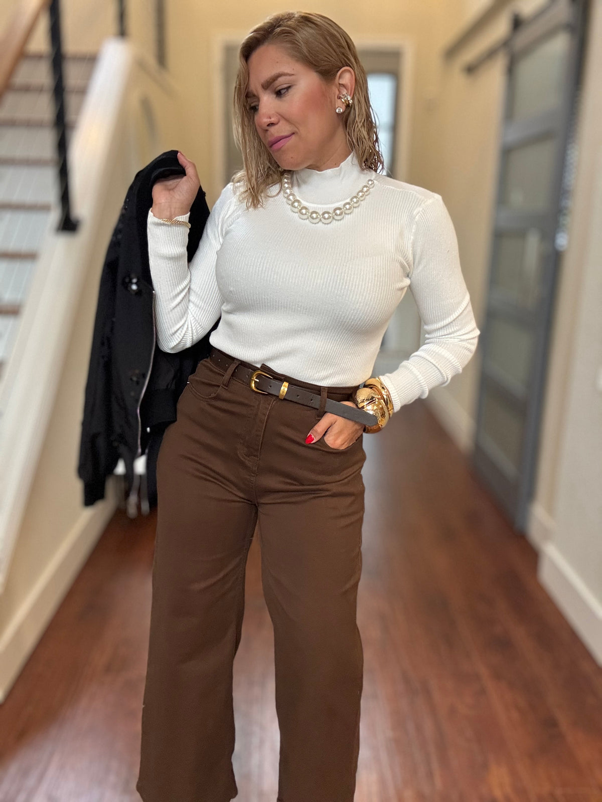 Elena Pearl Top