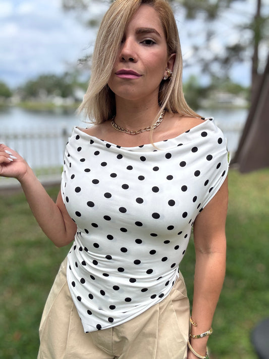 Amira Polka Multiway Top