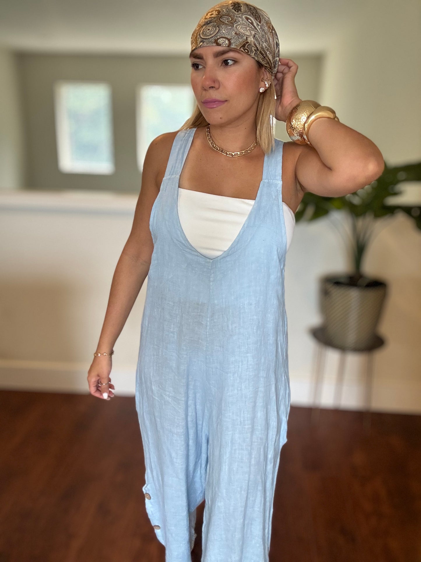 Amalfi Jumpsuit (Blue)