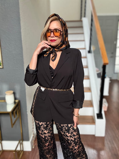 Gina Lace Pant ( black)