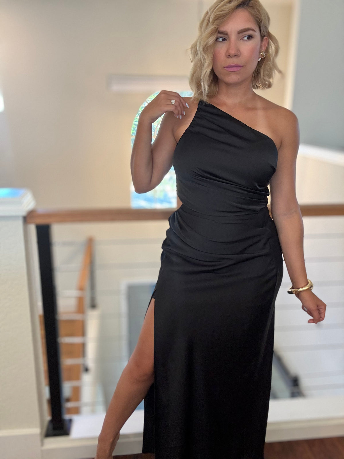 Andrea Satin Dress