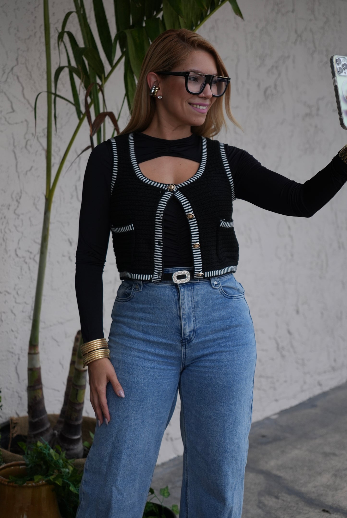 Allure Top Black