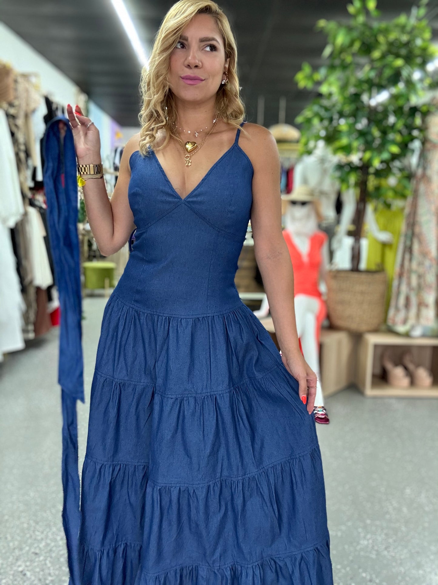 Alicia Denim Maxy