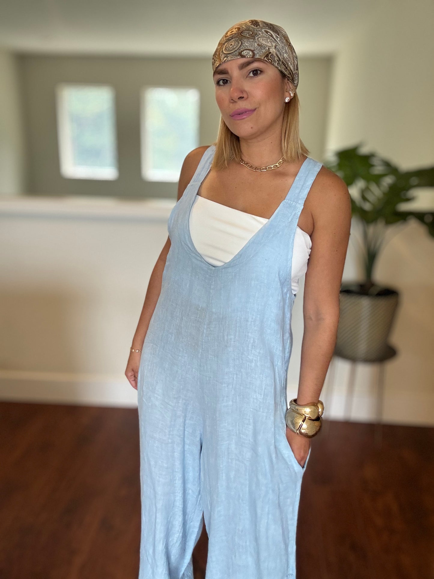 Amalfi Jumpsuit (Blue)