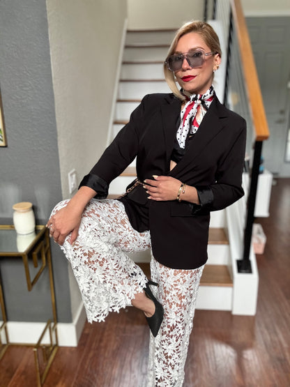 Gina Lace Pant (white)