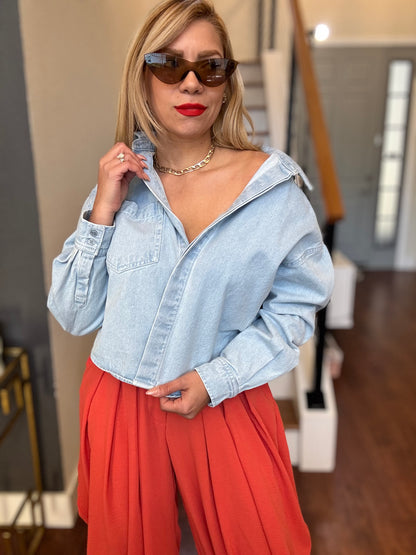 Cristal Jean Top