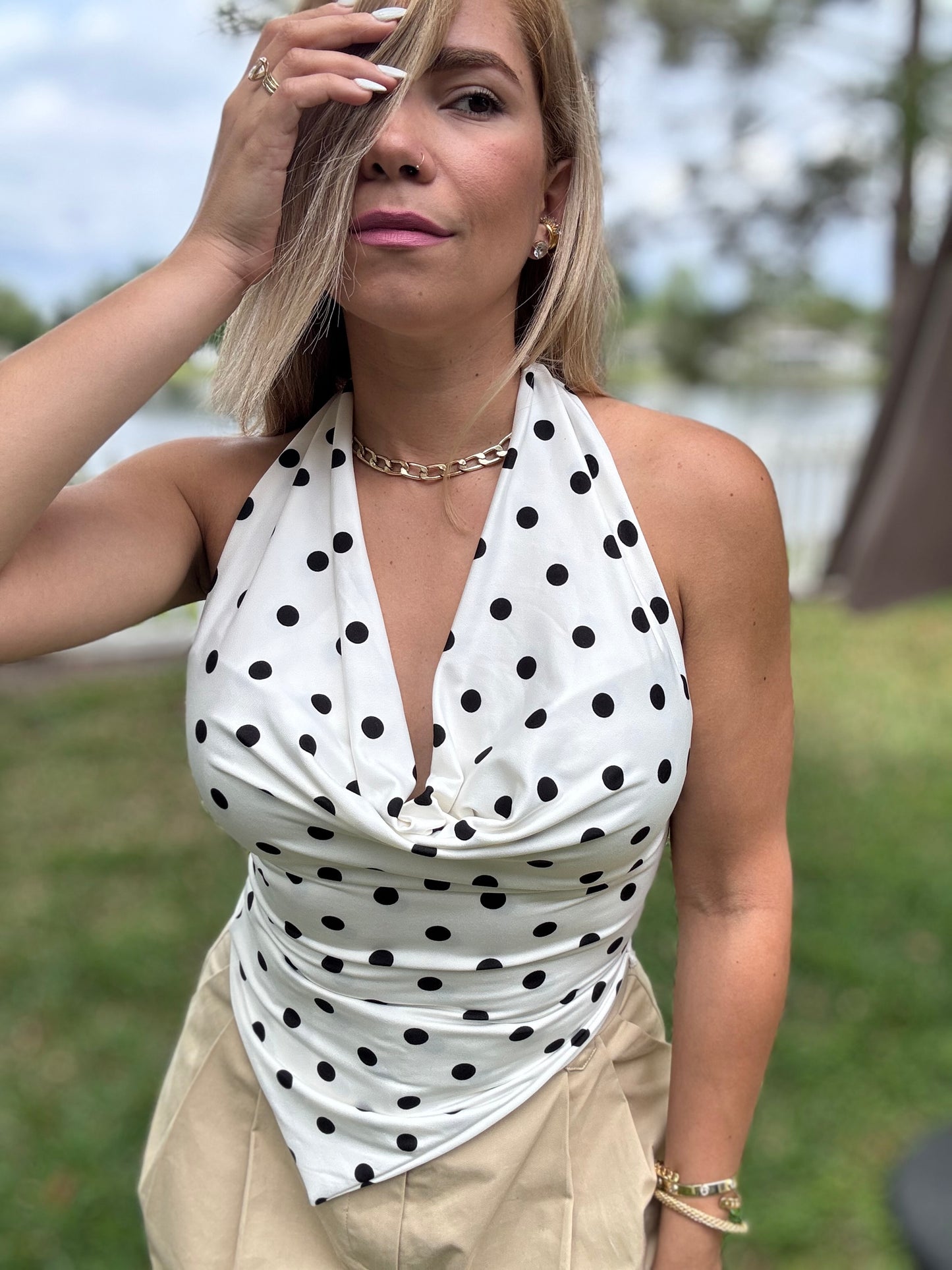 Amira Polka Multiway Top