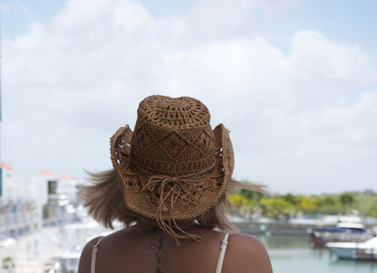 Hanna Beach Hat (nude & black)