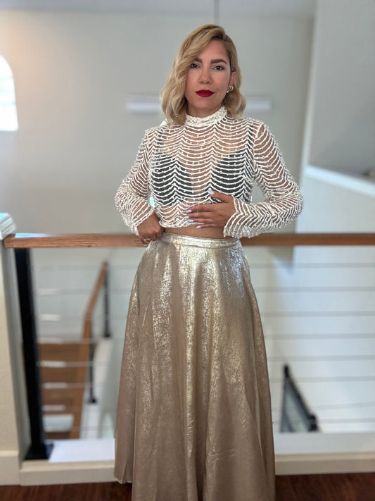 Emilia Gold Skirt
