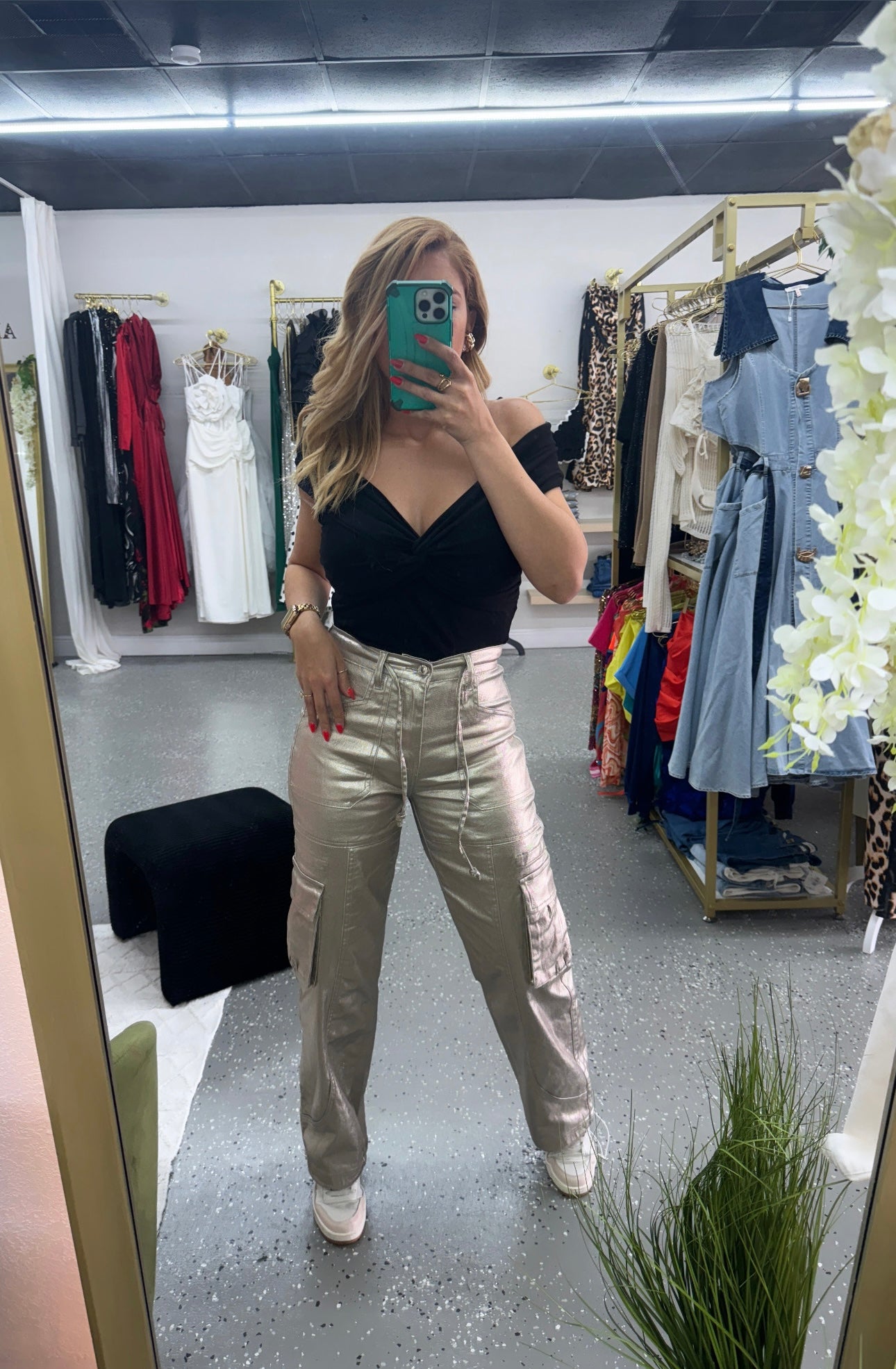 Lucia Cargo Gold Pant