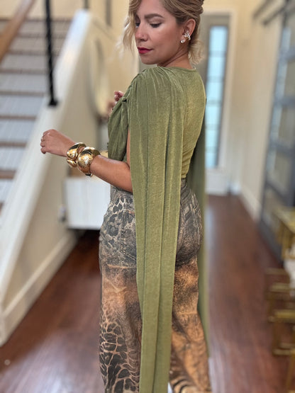 Pandora Elegant Bodysuit (olive)