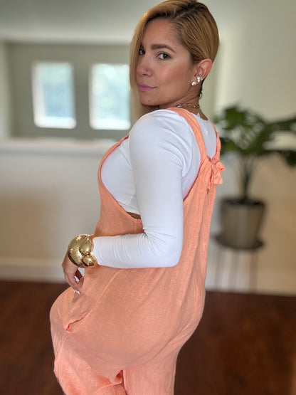 Amalfi Jumpsuit (Coral)