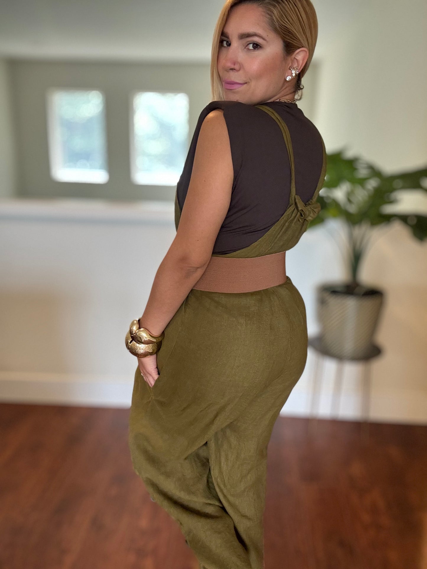 Amalfi Jumpsuit (Olive)