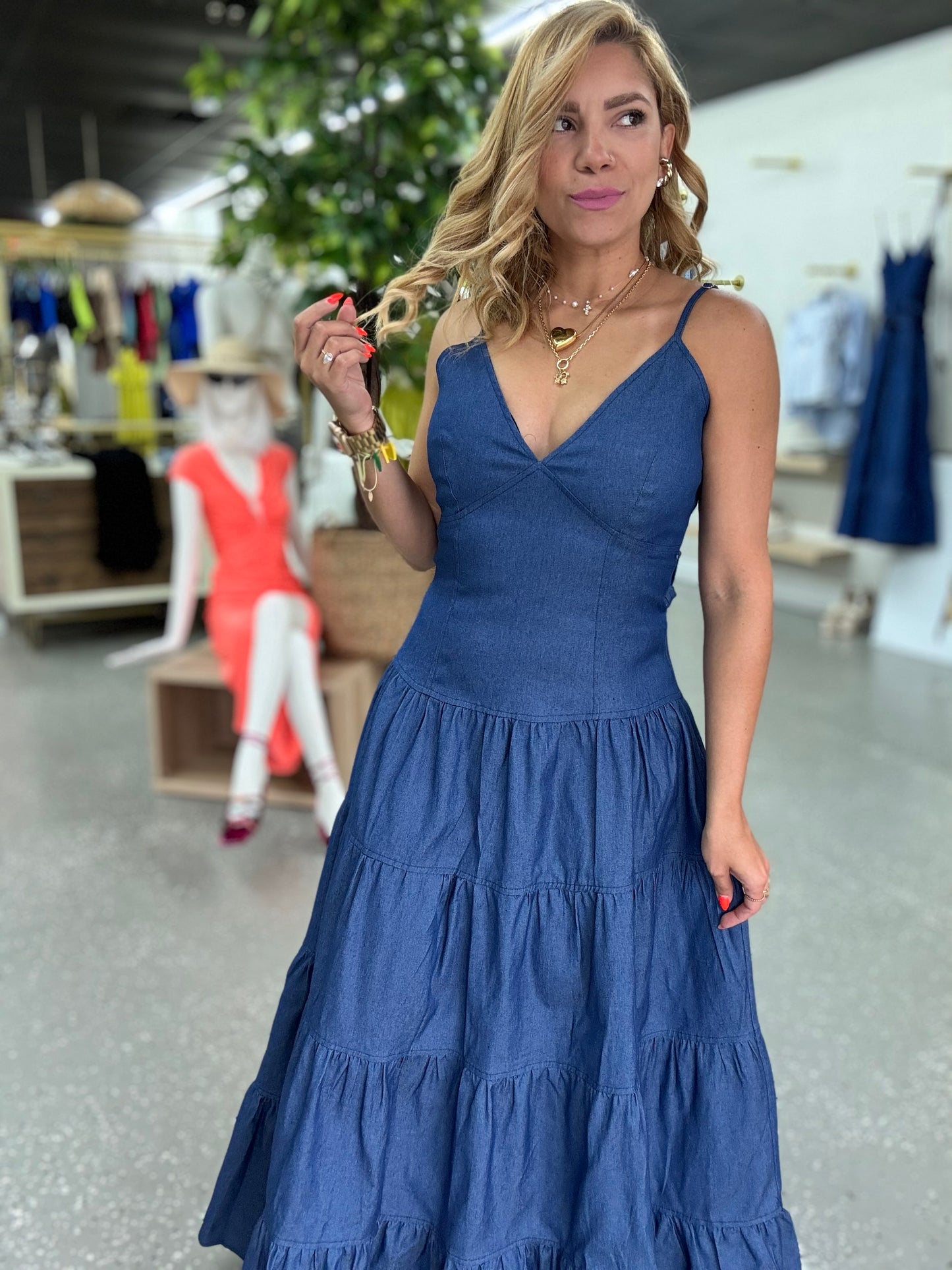 Alicia Denim Maxy
