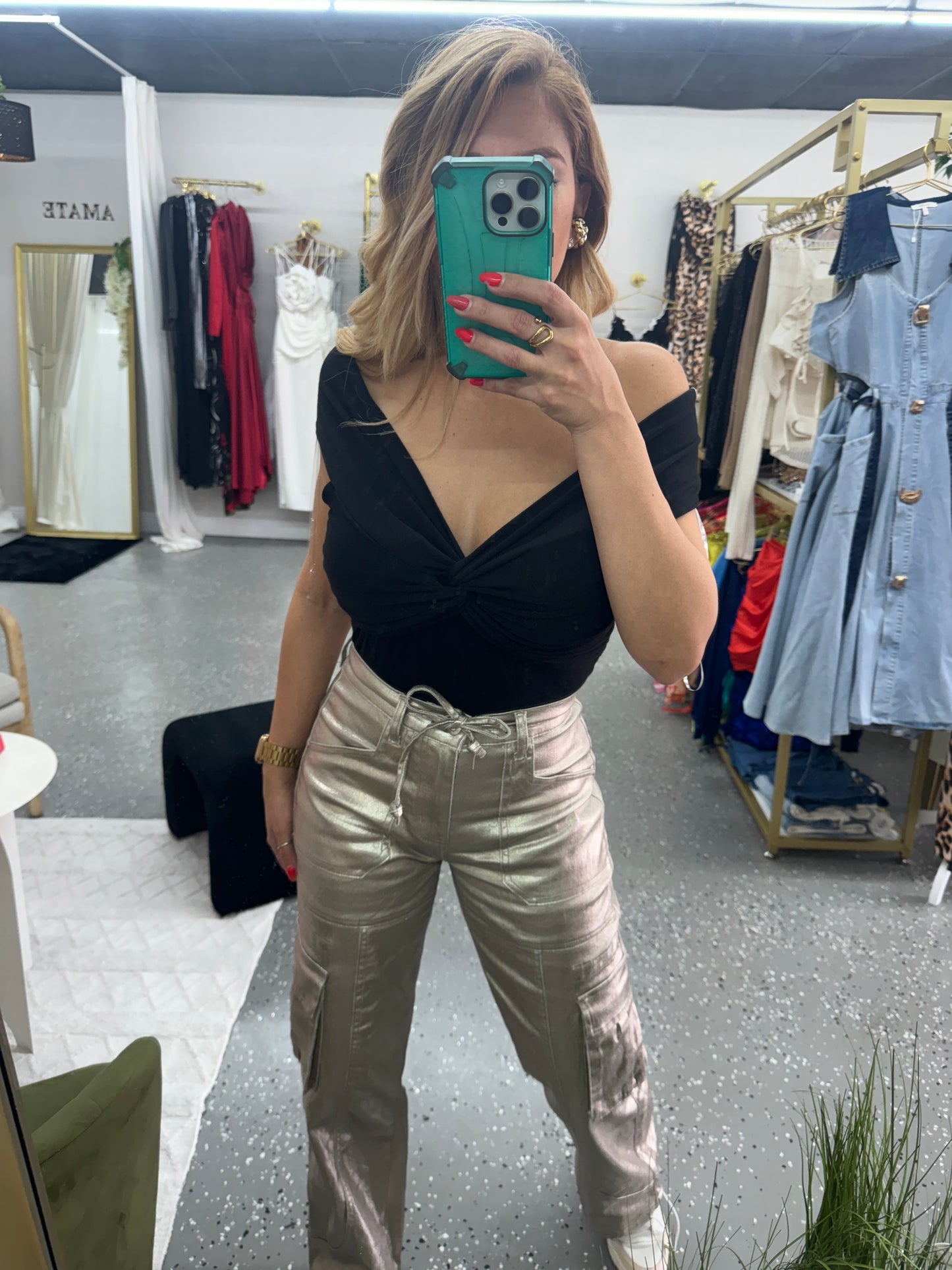 Lucia Cargo Gold Pant