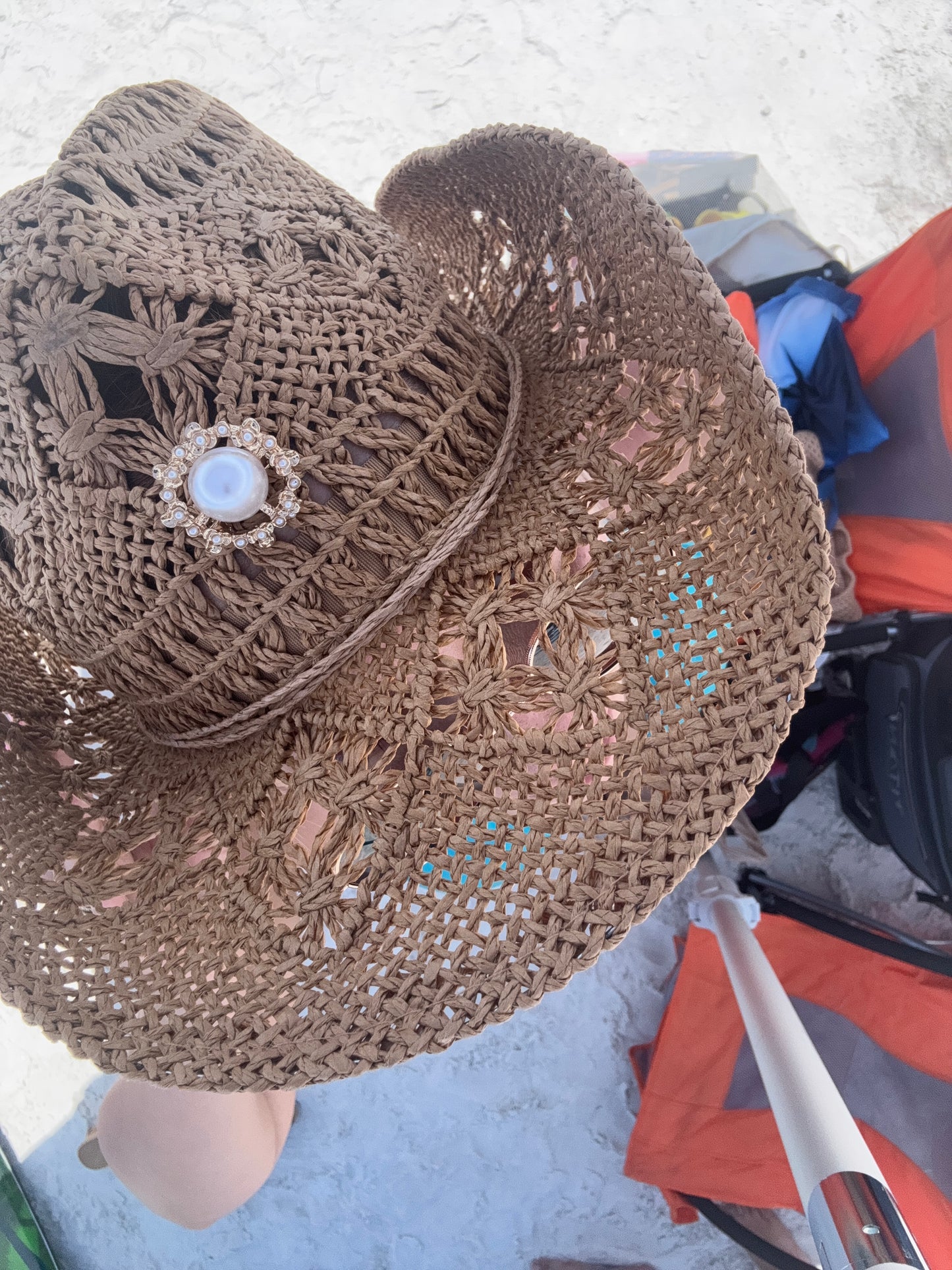 Hanna Beach Hat (nude & black)