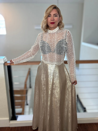 Emilia Gold Skirt