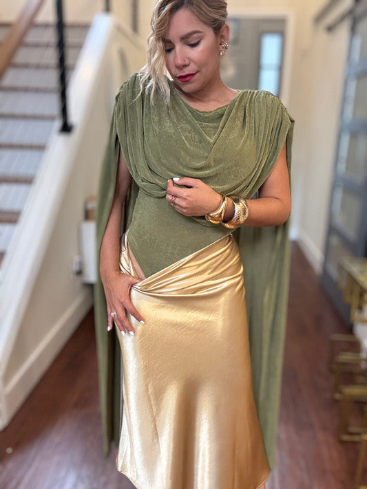 Pandora Elegant Bodysuit (olive)