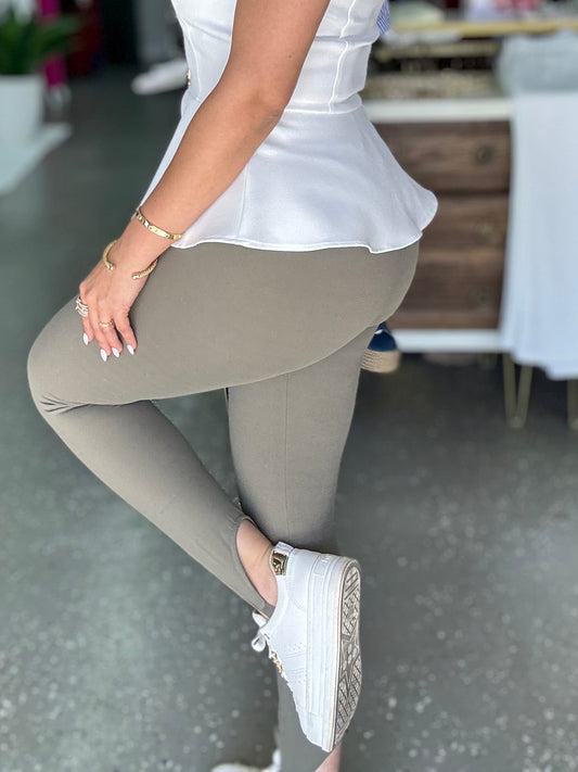 Roberta Legging Olive/ Grey