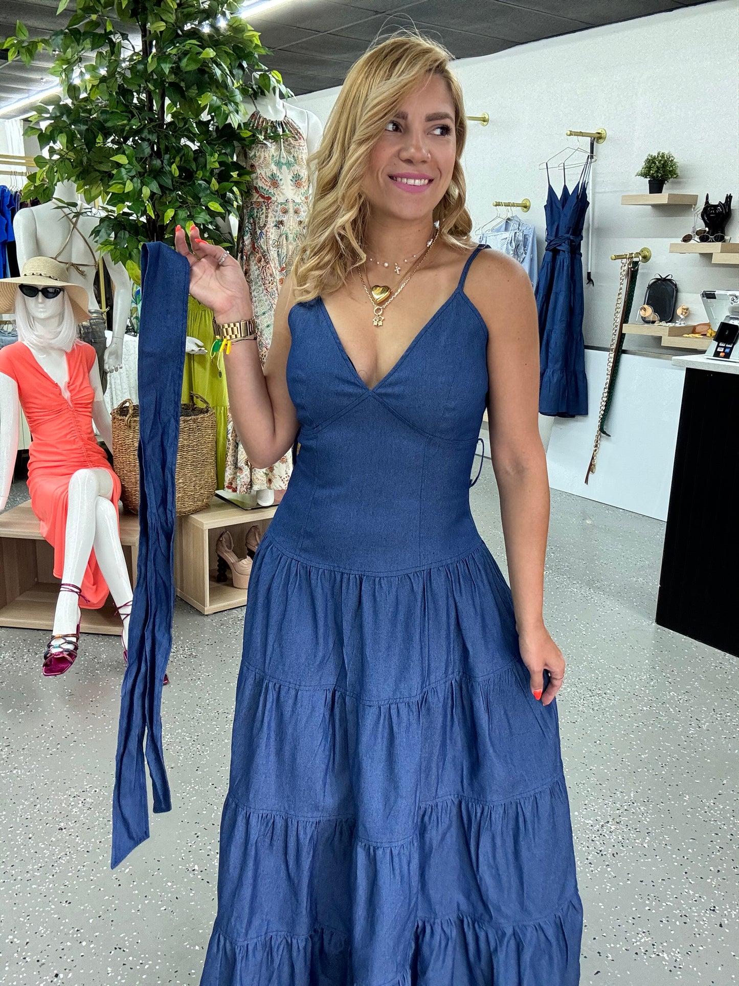 Alicia Denim Maxy