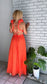 Corina Orange Maxy Dress