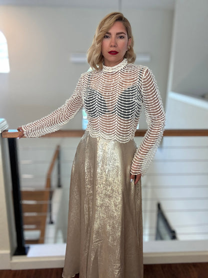 Emilia Gold Skirt
