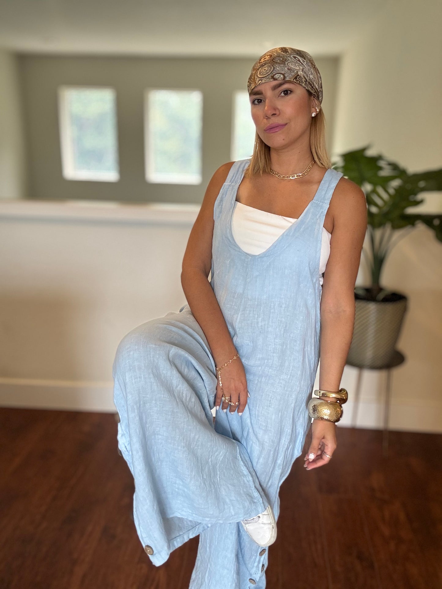 Amalfi Jumpsuit (Blue)