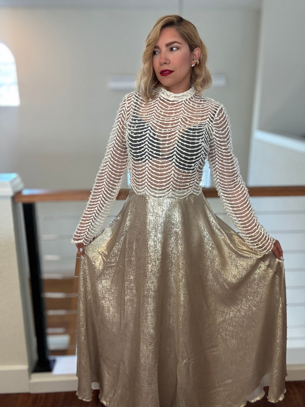 Emilia Gold Skirt