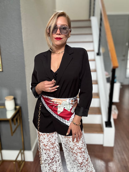 Gina Lace Pant (white)