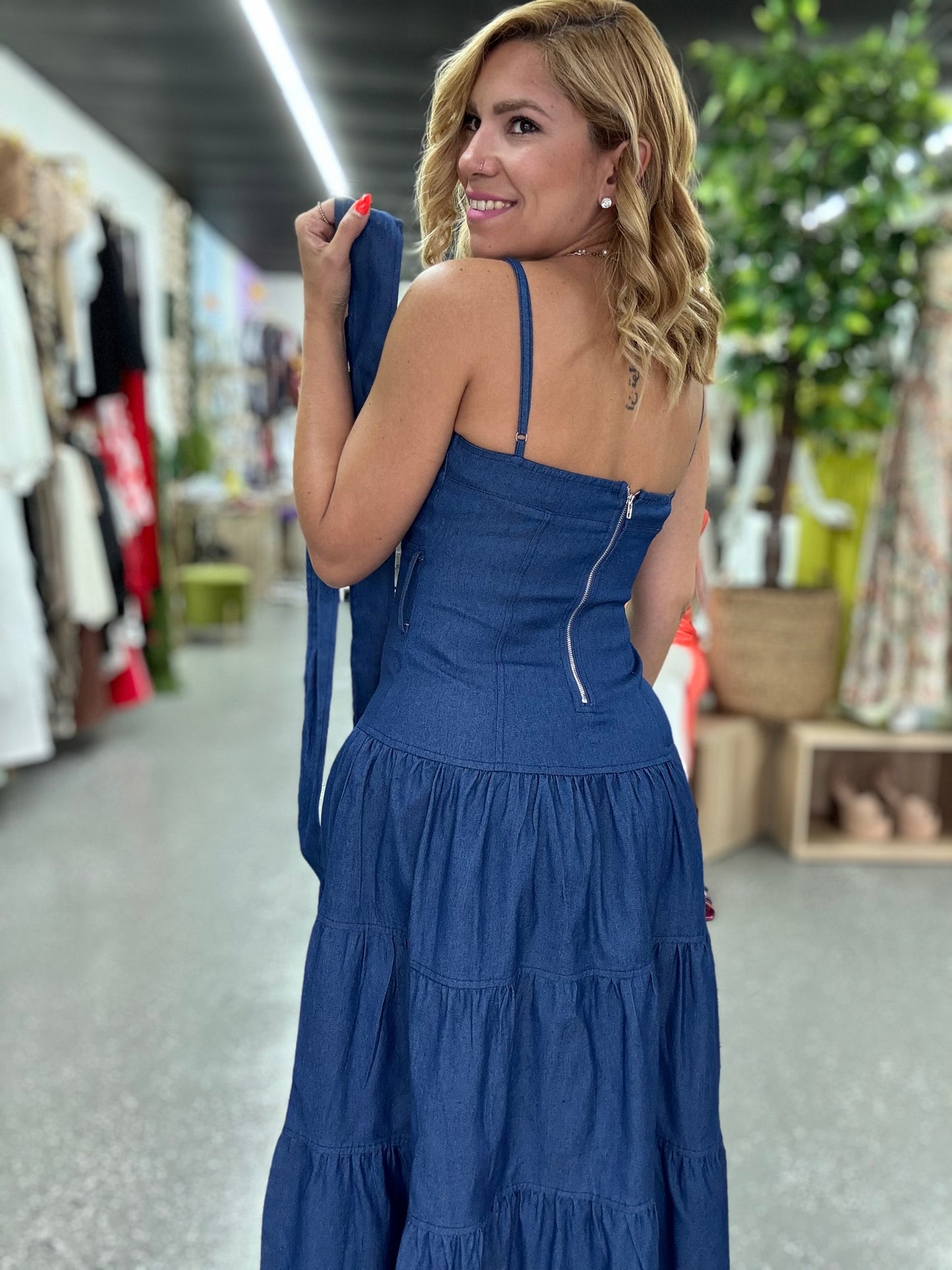 Alicia Denim Maxy