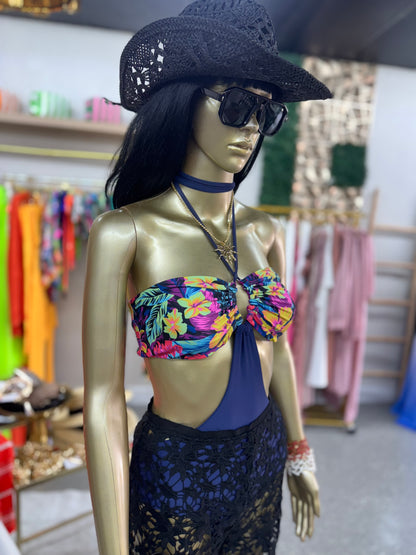 Hanna Beach Hat (nude & black)