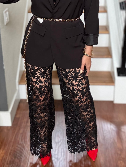 Gina Lace Pant ( black)