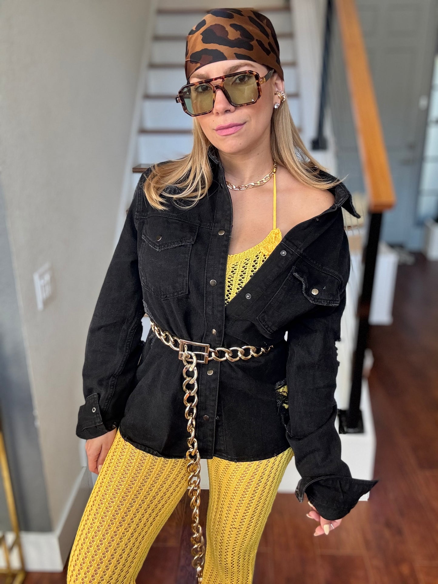 Thailandia Croshet Jumpsuit/ coverup Yellow