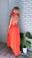 Corina Orange Maxy Dress